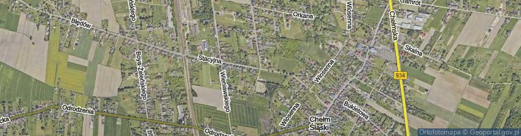 Zdjęcie satelitarne Stacyjna ul.